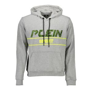 Plein Sport Grigio Cotton Men Men's Sweatshirt
